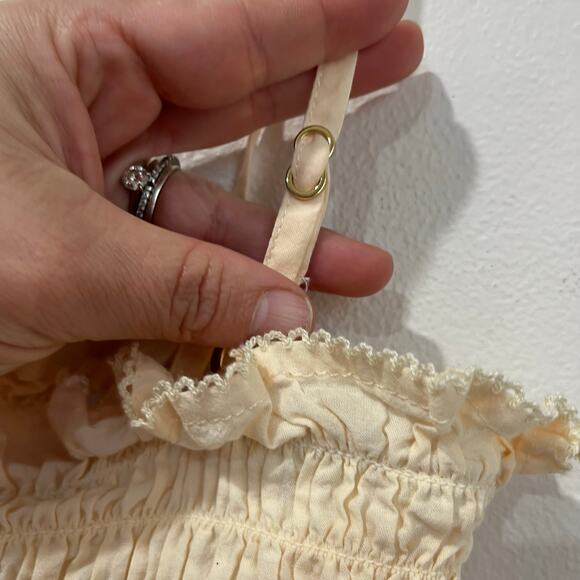 Agua Bendita Amari Kaan Ruched Crop Top Cutout Wrap Style Women’s XS - Picture 9 of 10